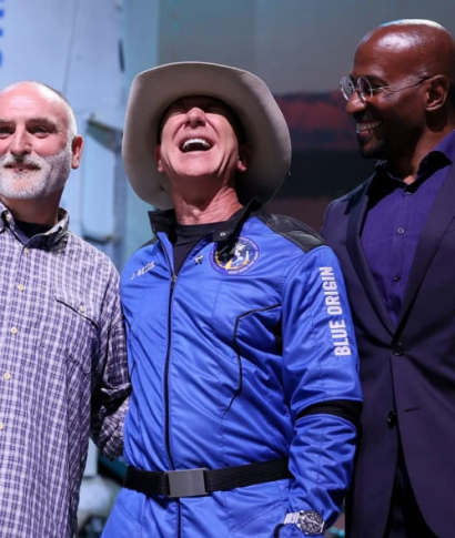 Jeff Bezos With Van Jones And Chef Andres