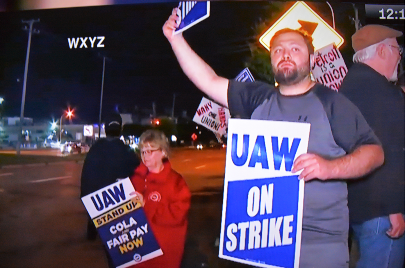 UAW Workers On Strike